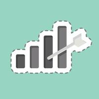 Sticker line cut Development Goals. related to Development symbol vector
