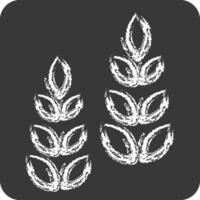 Icon Growth Tree. related to Development symbol. chalk Style vector