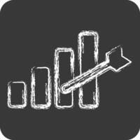 Icon Development Goals. related to Development symbol. chalk Style vector