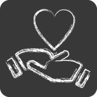 Icon Emotional Development. related to Development symbol. chalk Style vector