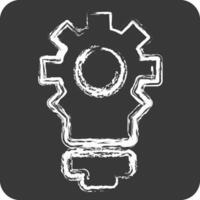 Icon Creative Innovation. related to Development symbol. chalk Style vector