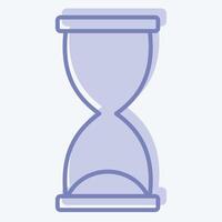 Icon Development Time. related to Development symbol. two tone style vector
