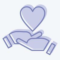 Icon Emotional Development. related to Development symbol. two tone style vector