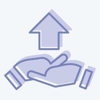 Icon Development Cooperation. related to Development symbol. two tone style vector