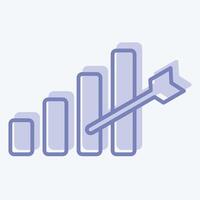 Icon Development Goals. related to Development symbol. two tone style vector