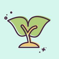 Icon Seedling. related to Development symbol. MBE style vector