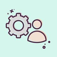 Icon Skills. related to Development symbol. MBE style vector