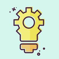 Icon Creative Innovation. related to Development symbol. MBE style vector