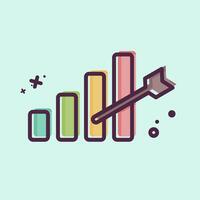 Icon Development Goals. related to Development symbol. MBE style vector