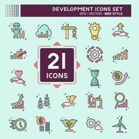 Icon Set Development. related to Education symbol. MBE style vector