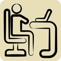 Icon Learner. related to Development symbol. hand drawn style vector