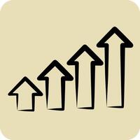 Icon Development Steps. related to Development symbol. hand drawn style vector