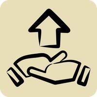 Icon Development Cooperation. related to Development symbol. hand drawn style vector
