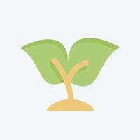 Icon Seedling. related to Development symbol. flat style vector