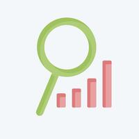 Icon Market Analysis. related to Development symbol. flat style vector