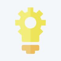 Icon Creative Innovation. related to Development symbol. flat style vector