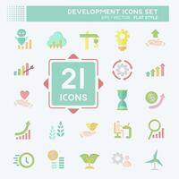 Icon Set Development. related to Education symbol. flat style vector