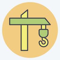 Icon Construction. related to Development symbol. color mate style vector