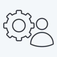 Icon Skills. related to Development symbol. line style vector