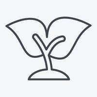 Icon Seedling. related to Development symbol. line style vector