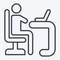 Icon Learner. related to Development symbol. line style vector