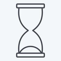 Icon Development Time. related to Development symbol. line style vector