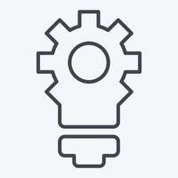 Icon Creative Innovation. related to Development symbol. line style vector