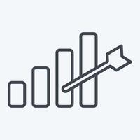 Icon Development Goals. related to Development symbol. line style vector