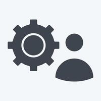 Icon Skills. related to Development symbol. glyph style vector
