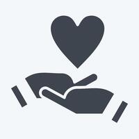 Icon Emotional Development. related to Development symbol. glyph style vector