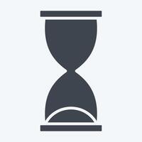 Icon Development Time. related to Development symbol. glyph style vector