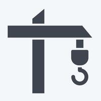 Icon Construction. related to Development symbol. glyph style vector