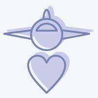 Icon Transport. related to World Peace symbol. two tone style. design editable vector