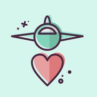 Icon Transport. related to World Peace symbol. MBE style. design editable vector