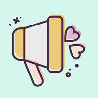 Icon Love Environment. related to World Peace symbol. MBE style. design editable vector