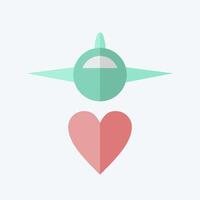 Icon Transport. related to World Peace symbol. flat style. design editable vector