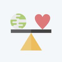 Icon Level. related to World Peace symbol. flat style. design editable vector