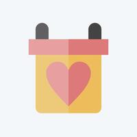 Icon Gift. related to World Peace symbol. flat style. design editable vector