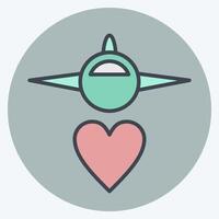 Icon Transport. related to World Peace symbol. color mate style. design editable vector