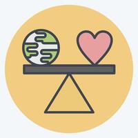 Icon Level. related to World Peace symbol. color mate style. design editable vector