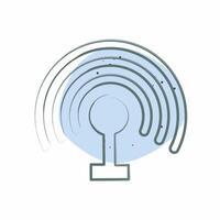 Icon Hotspot. related to Wifi symbol. Color Spot Style. design editable vector