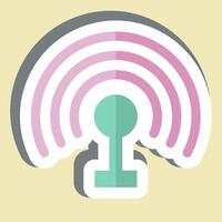 Sticker Hotspot. related to Wifi symbol. design editable vector