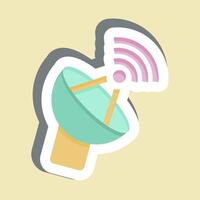 Sticker Antenna. related to Wifi symbol. design editable vector