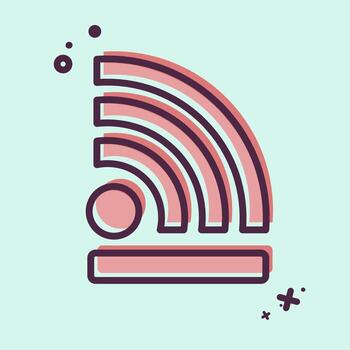 icono inalámbrico. relacionado a Wifi símbolo. mbe estilo. diseño editable vector