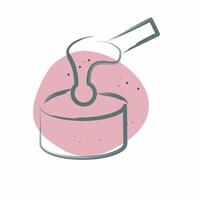 Icon Waxing. related to Cosmetology symbol. Color Spot Style. design editable vector