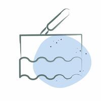 Icon Laser. related to Cosmetology symbol. Color Spot Style. design editable vector