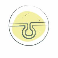 Icon Pore Clearing. related to Cosmetology symbol. Color Spot Style. design editable vector