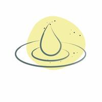 Icon Humidification. related to Cosmetology symbol. Color Spot Style. design editable vector
