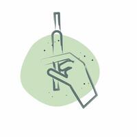 Icon Injectoins. related to Cosmetology symbol. Color Spot Style. design editable vector