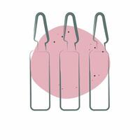Icon Ampoules. related to Cosmetology symbol. Color Spot Style. design editable vector